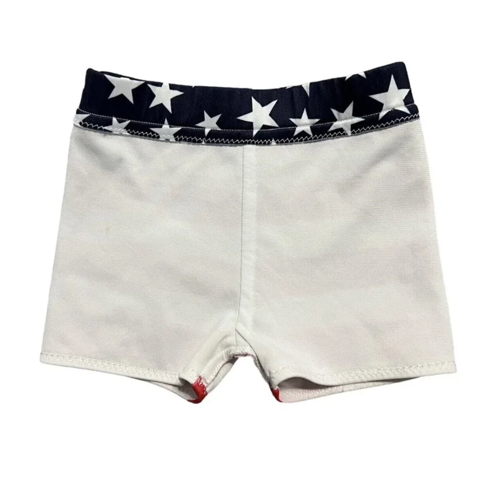 Handmade Small Shop 2T Patriotic Swim Shorts